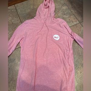 Vineyard vines hoodie pink with pocket front